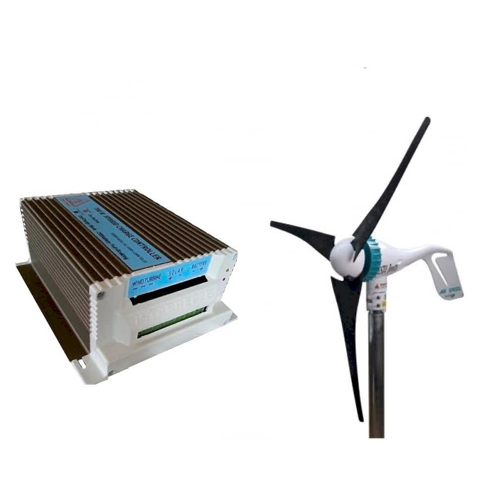 Set Air Speed 500W 12V Rüzgar Türbini + Hibrit Şarj Kontrol Cihazı iSTA-BREEZE